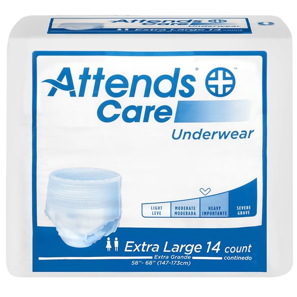 Attends Disposable Underwear X-Large, Moderate, PK 56 APV40